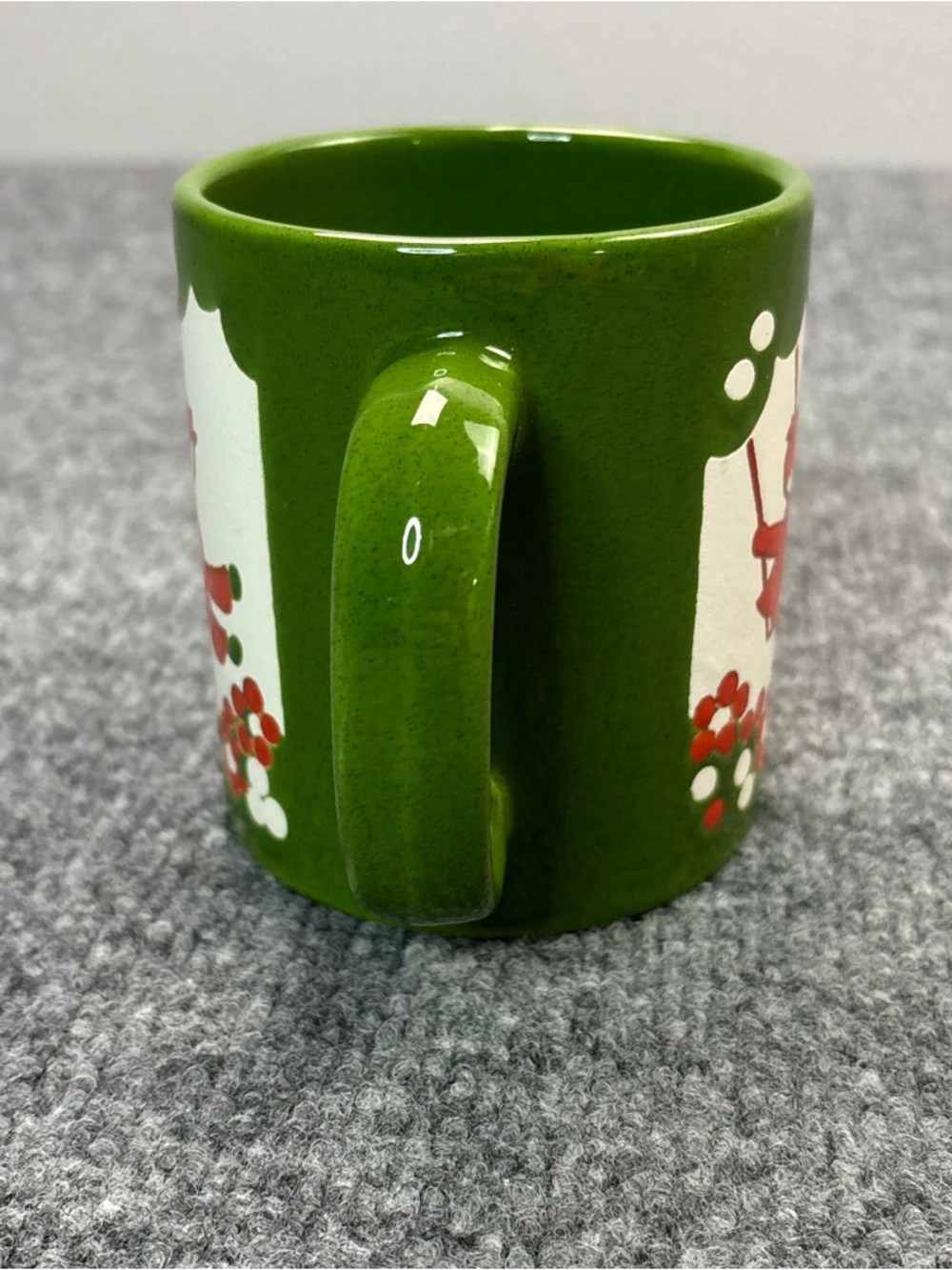 VTG Waechtersbach Pottery West Germany Apple Orchard Tree Coffee Mug Green Swing - Picture 7 of 11